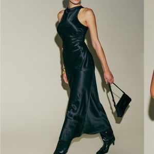 Reformation Casette Dress in Black Size 10